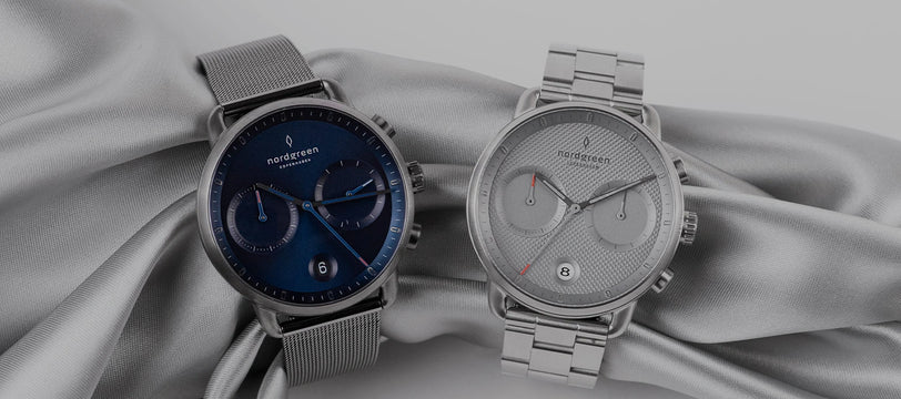 Montre à cadran bleu pour hommes