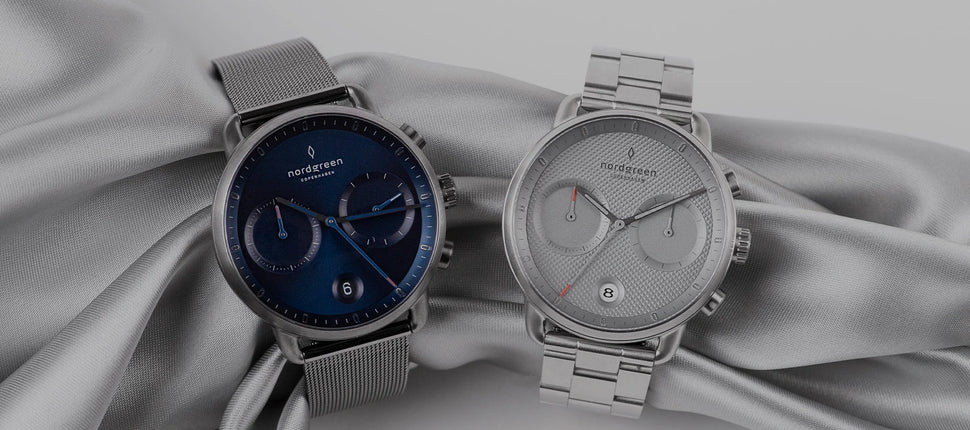 Montre à cadran bleu pour hommes