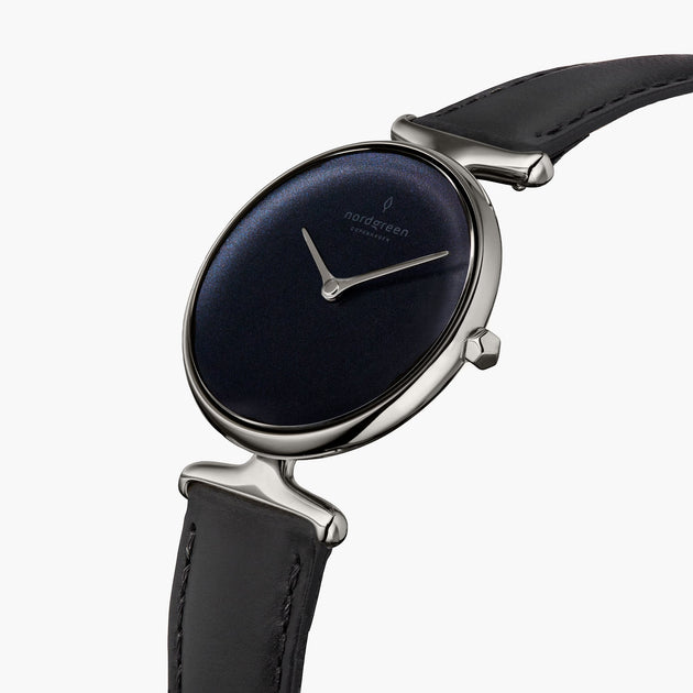 Unika - L’offre Groupée Cadran Noir Arc-en-Ciel Bronze | Maille / Cuir Noir